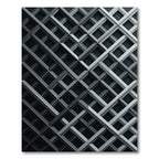 Modern Monochromatic Three Dimensional Grid Rug