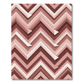 Terracotta Zigzag Layered Chevron Rug