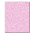 Pink Abstract Swirl Lines Rug
