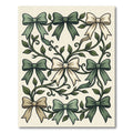 Sage Botanical Ribbon and Vine Illustration Rug