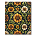 Elegant Sunflower Arrangement on Black Rug