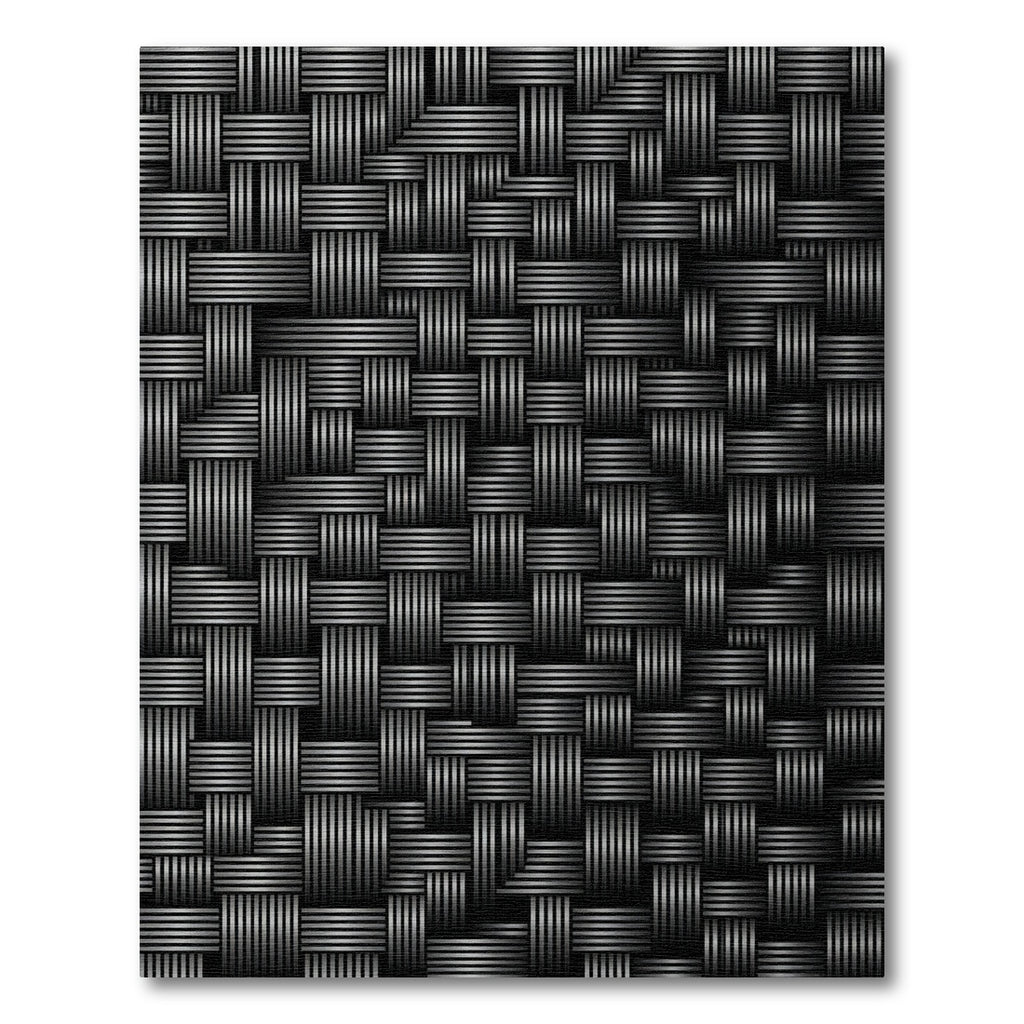 Monochromatic Charcoal Ribbed Woven Weave Rug