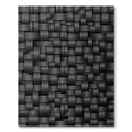 Monochromatic Charcoal Ribbed Woven Weave Rug