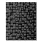 Monochromatic Charcoal Ribbed Woven Weave Rug