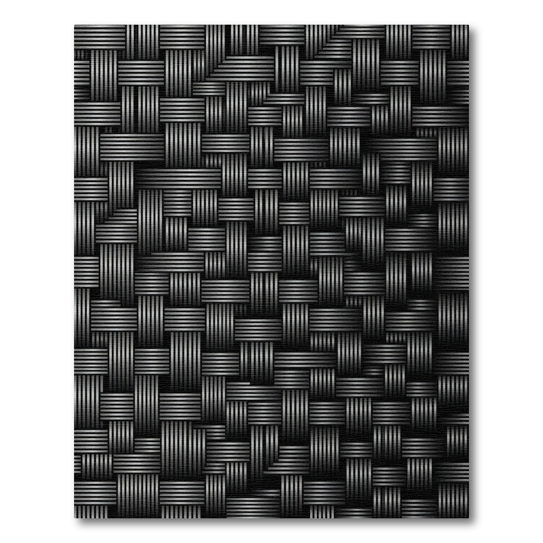 Monochromatic Charcoal Ribbed Woven Weave Rug