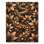 Golden Autumn Foliage Vine Arrangement Rug