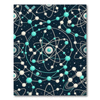 Cosmic Orbiting Atom Network Rug