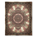 Vintage Rose Medallion Sunburst Rug