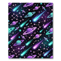 Neon Cosmic Planet Galaxy Starry Sky Rug