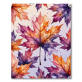 Watercolor Autumn Maple Leaf Mosaic Rug