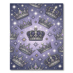Royal Purple Crown and Starry Night Rug