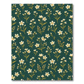 Botanical Cream Blossom Deep Forest Rug