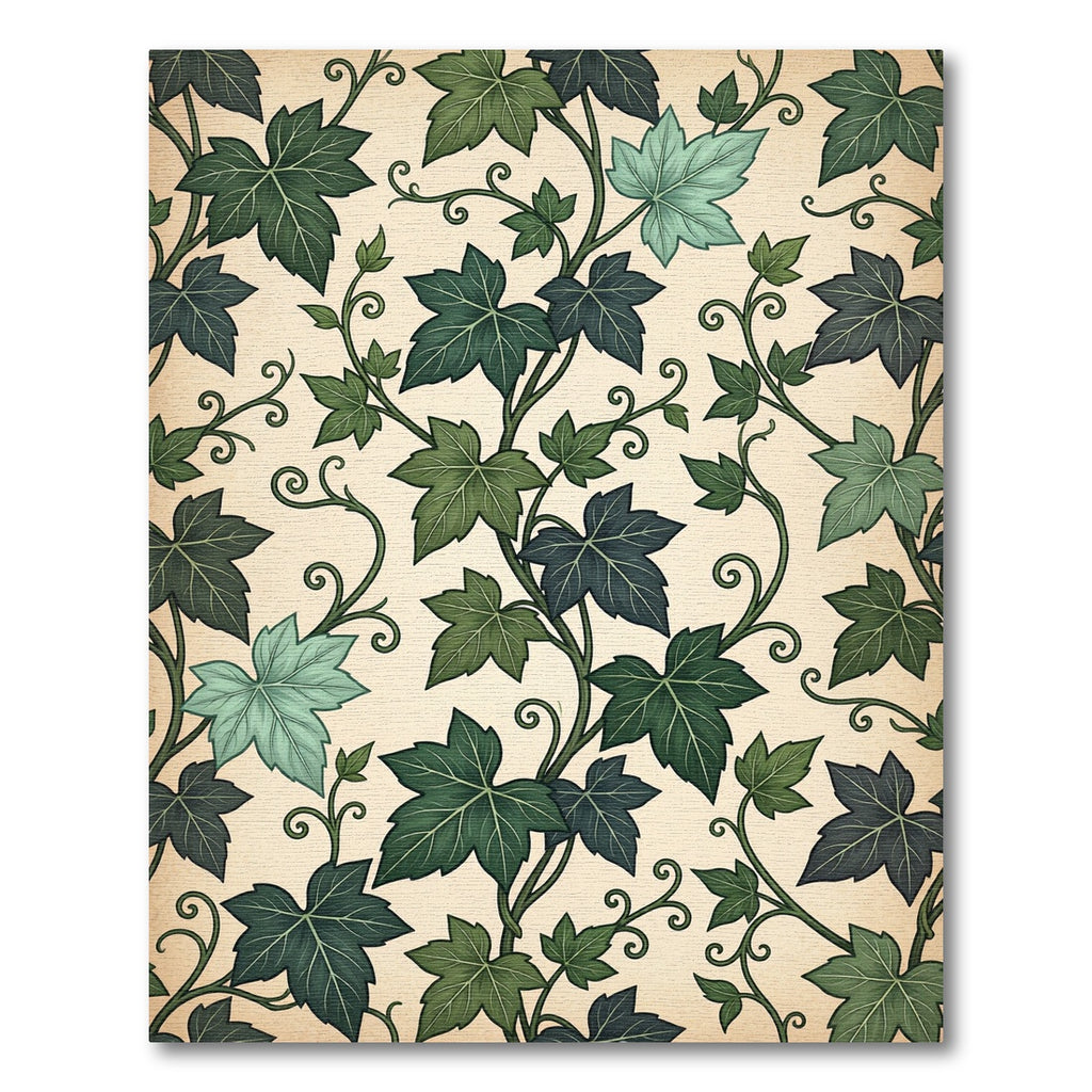 Botanical Ivy Leaf Sage Meadow Rug