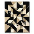 Modern Neutral Geometric Triangles Rug