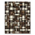 Rustic Woven Brown Neutral Basketweave Rug