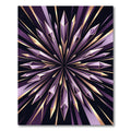 Radiant Amethyst Crystal Starburst Rug
