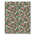 Modern Terrazzo Green and Coral Mosaic Rug