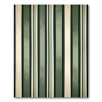 Sage and Cream Vertical Stripe Rug