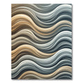 Earthy Toned Wavy Stripes Rug