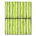 Lime Green Ivory Stripe Rug