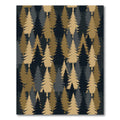 Gold and Charcoal Woodland Pine Rug