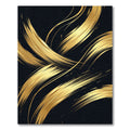 Glamorous Gold Swirls Abstract Rug