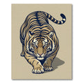 Striking Realistic Tiger Stalking Area Rug