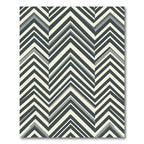 Modern Geometric Chevron Stripe Rug