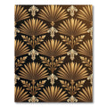 Gold Art Deco Fan Foliage Rug