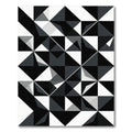 Monochromatic Geometric Abstract Shapes Rug