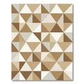 Warm Earth Tones Geometric Shards Rug