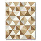 Warm Earth Tones Geometric Shards Rug