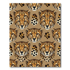 Brown Cheetah Spot Repeat Rug