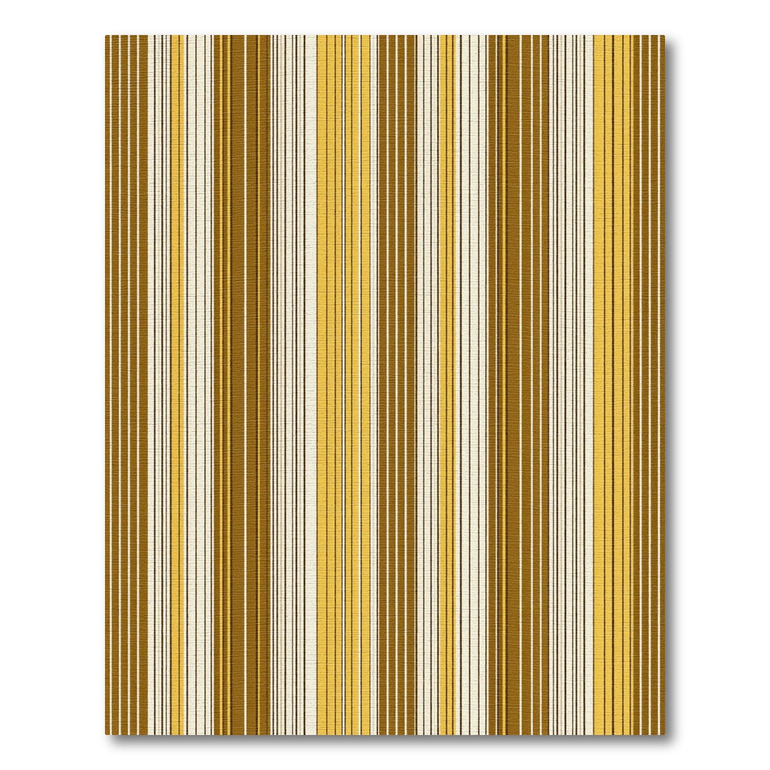 Modern Golden Ochre Linear Stripe Rug
