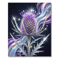 Ethereal Purple Thistle Celestial Glow Rug