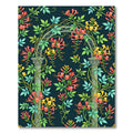 Archway Coral Yellow Floral Vine Rug