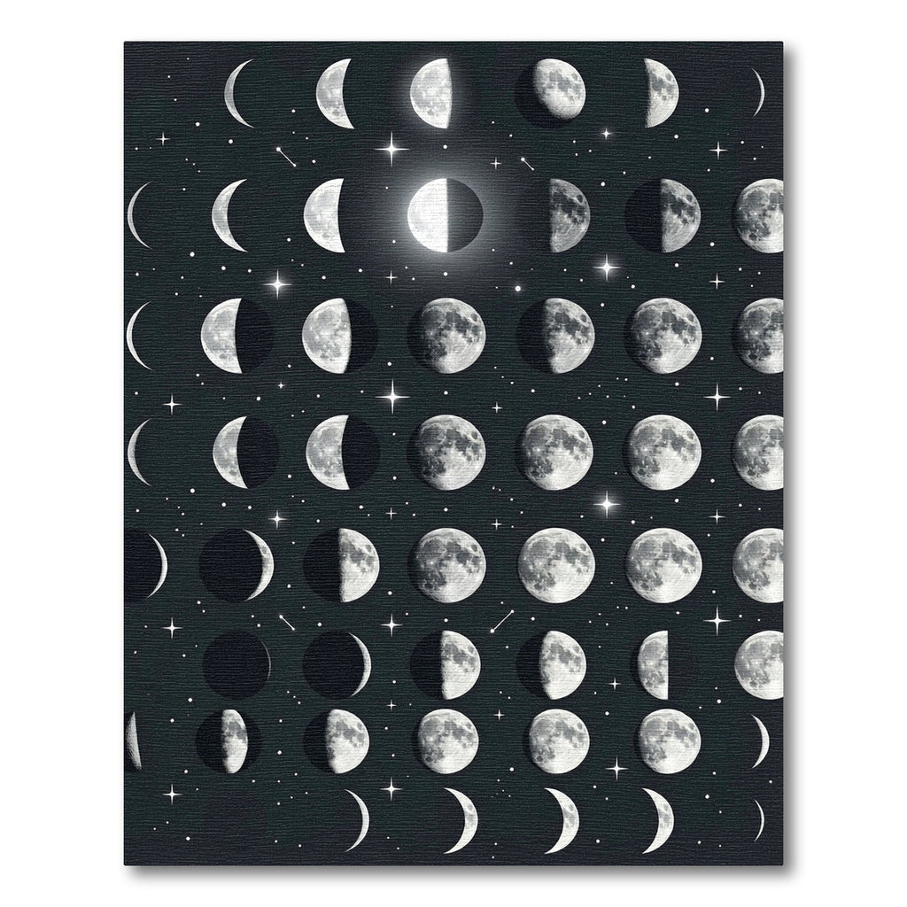 Celestial Lunar Phases Night Sky Rug