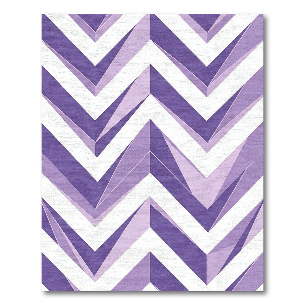 Modern Lavender Chevron Geometric Rug