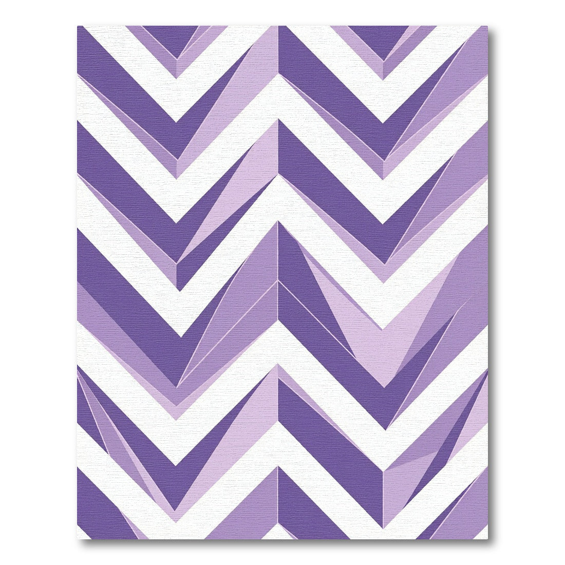 Modern Lavender Chevron Geometric Rug