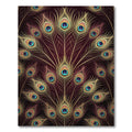 Opulent Midnight Golden Peacock Feather Rug