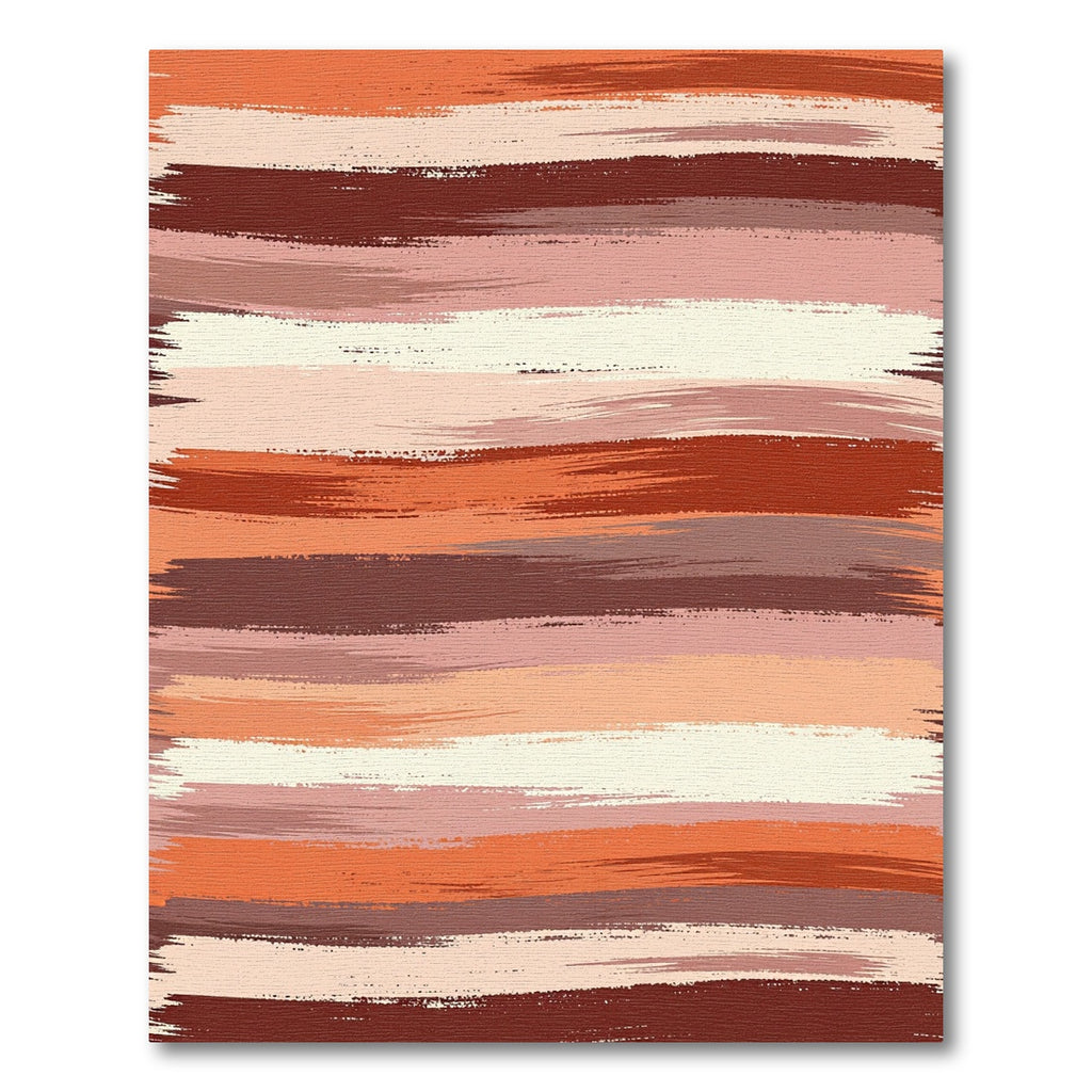 Earthy Brushstroke Stripe Rug