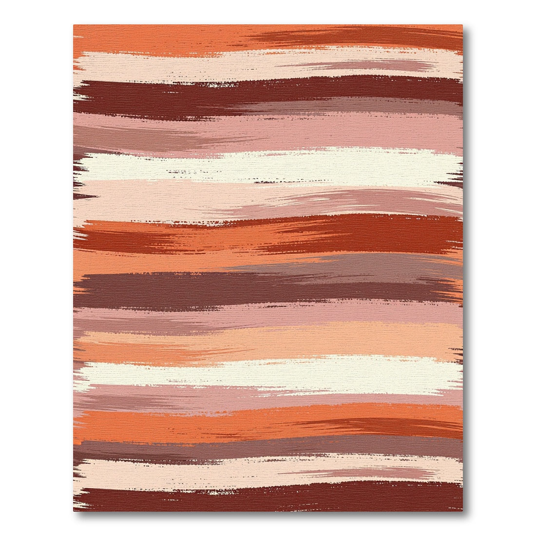 Earthy Brushstroke Stripe Rug