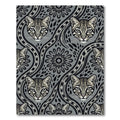 Monochrome Ocelot Chain Link Floral Rug