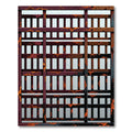 Rustic Orange Red Grate Texture Rug