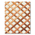 Geometric Tan and Umber Lattice Rug