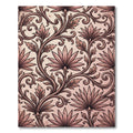 Dusty Rose Victorian Scroll Acanthus Rug