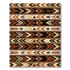 Earthy Southwestern Geometric Arrow Border Rug