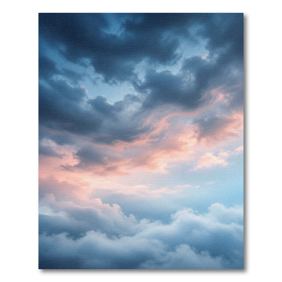 Stormy Clouds Swirl Sunset Hues Rug