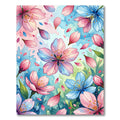 Watercolor Cherry Blossom Pastel Floral Rug