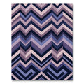 Geometric Chevron Indigo Lavender Rug